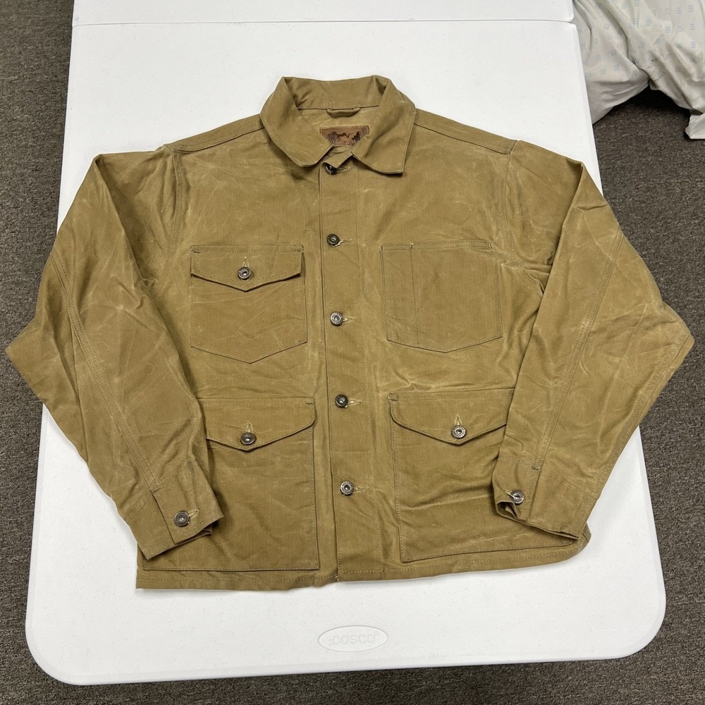 Schaefer Outfitter RangeWax Drifter Jacket Mens M Tan Waxed Canvas Workwear